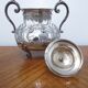 Silver metal sugar bowl louis XV style