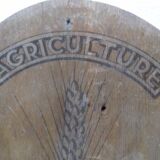 Bakery wood panel "here bread is baked over a wood fire"