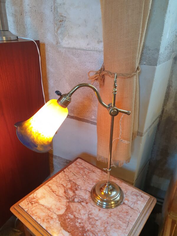 Lampe de bureau ancienne art déco