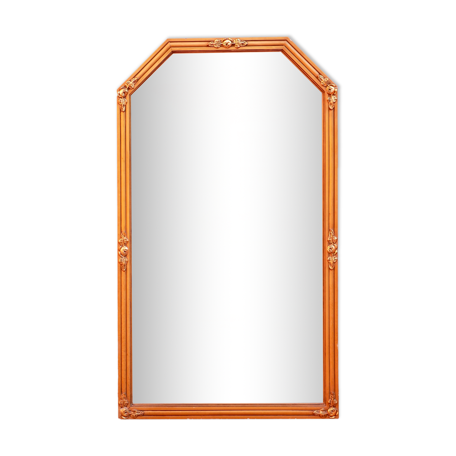 Beveled Art Deco mirror 129x75cm