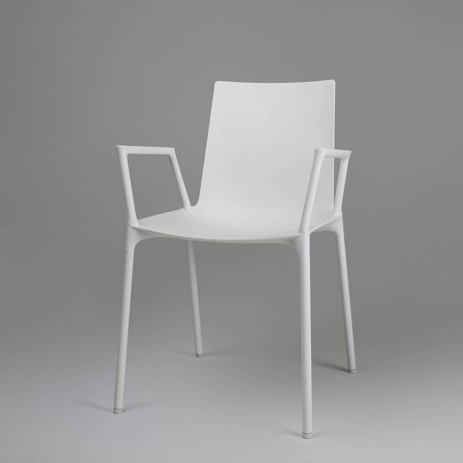 21th Century white design chair with armrests, Belgium