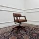 Chaise de bureau Chesterfield Wade en cuir marron