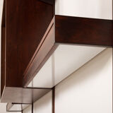 Kai Kristiansen rosewood wall unit with 2 lamps for FM Mobler, Denmark 1960s