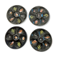 4 Henriot oyster plates