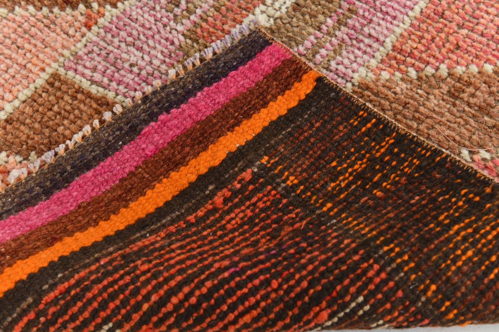 3x11 Colorful Turkish Vintage Runner Rug, 92x328Cm