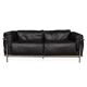 3 fauteuil grand confort, deux places cassina sofa. le corbusier