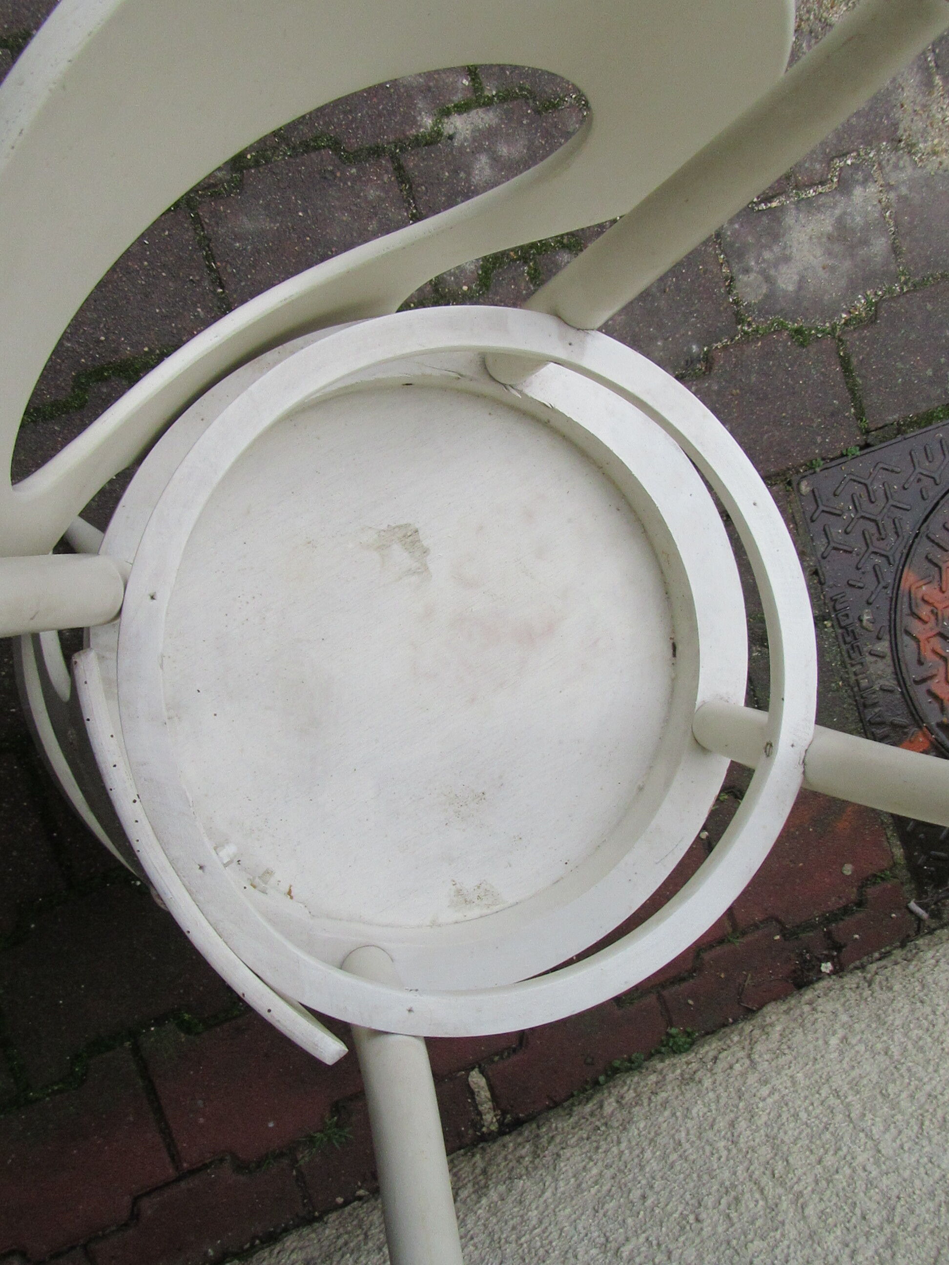 Pair chairs bauman model white Seagull