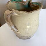 Vase pitcher 18th Italian glazed earth of Vietri Amalfi