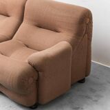 Rezia 3-seater modular vintage sofa by Emilio Guarnacci for 1P, 1970s modernism