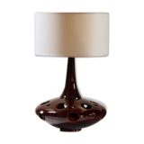 Lamp "flying saucer" space age ceramic Brown