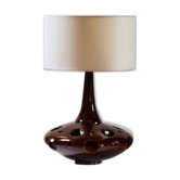 Lamp "flying saucer" space age ceramic Brown