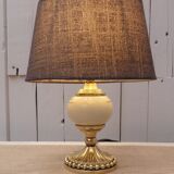 Brass and ceramic lamp