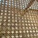 Old thonet armchair in curved wood and rattan cane