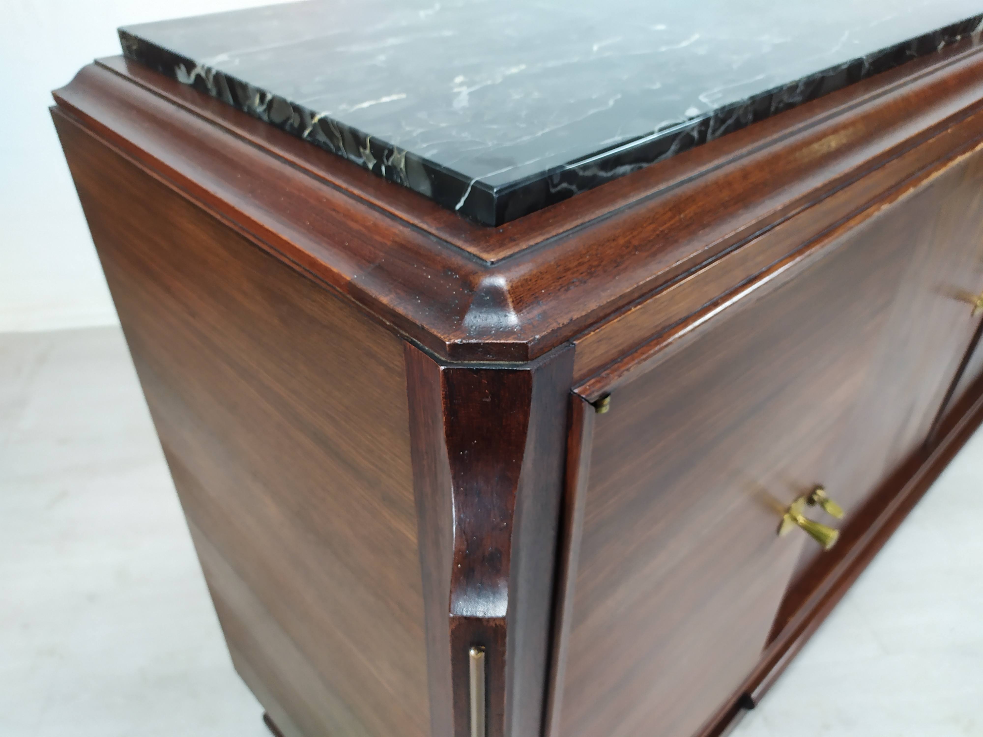 Enfilade art deco ebony of Macassar