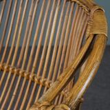 Rattan armchair, Rohé Noordwolde, 1950