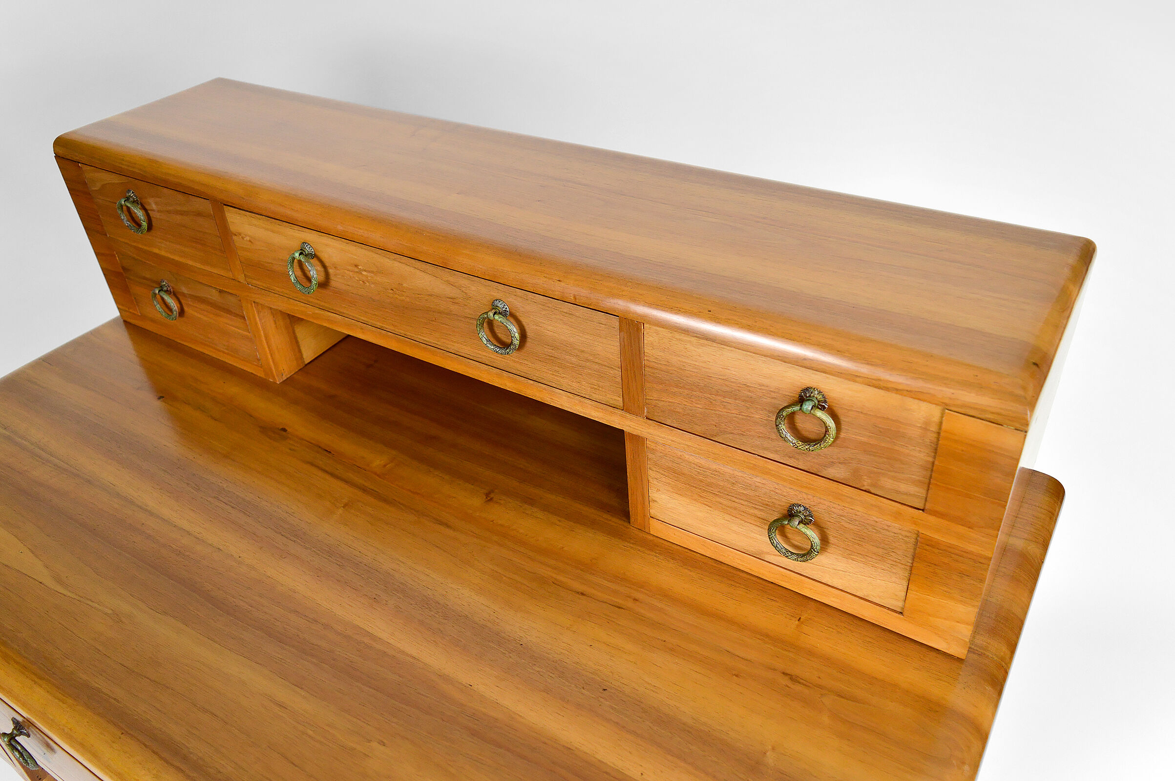 Art Deco walnut desk, France, circa 1940