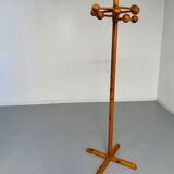 Vintage solid pine coat rack designed by Reiner Daumiller from the 1970s.