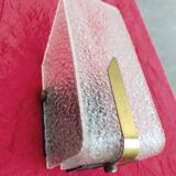 Vintage wall lamps in plexiglass and brass