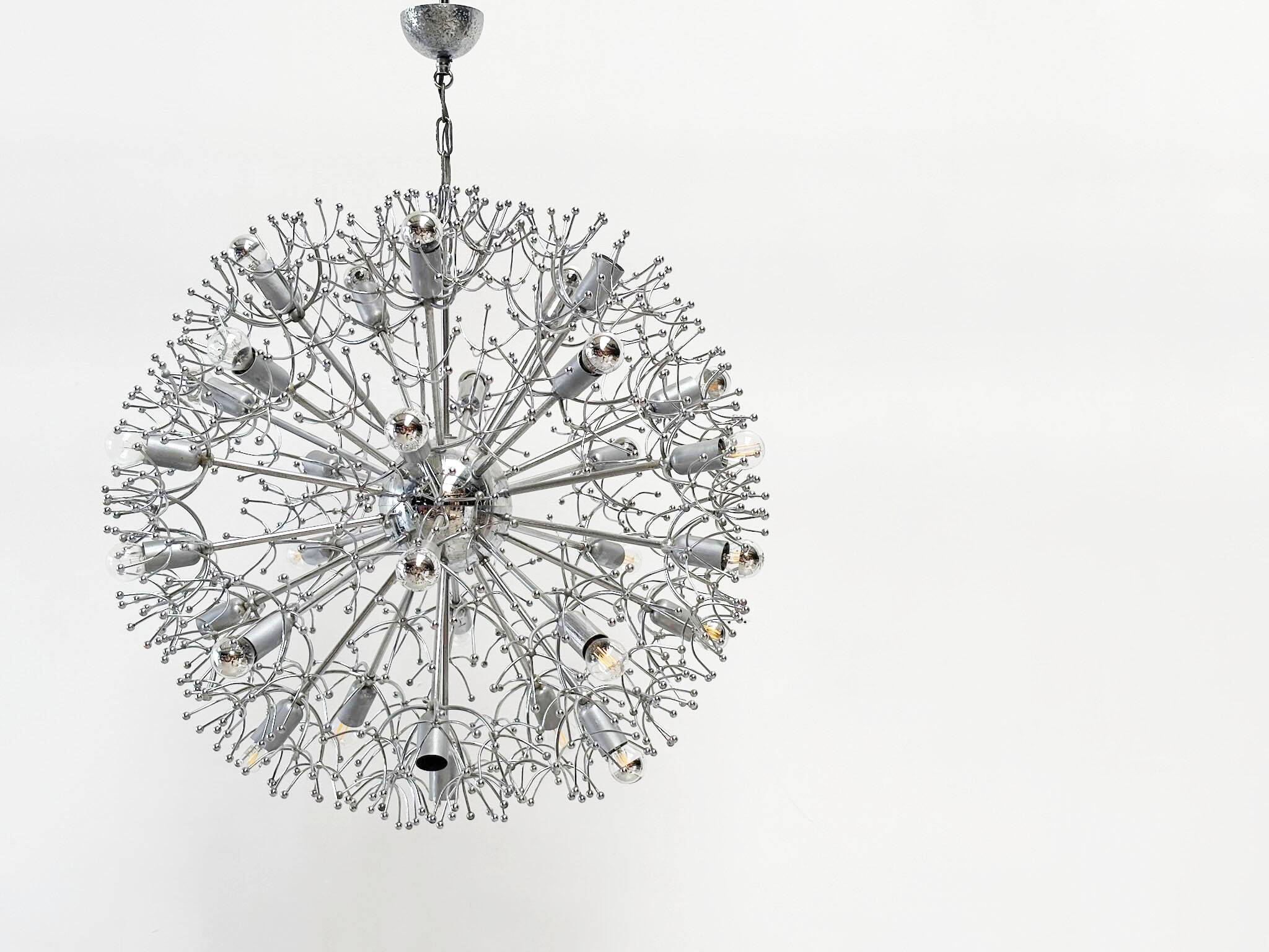 XL Chrome "Sputnik" chandelier
