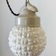 Vintage White Porcelain Pendant Light, 1970s