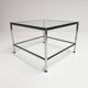Square glass coffee table 71 x 71 cm, 1990s