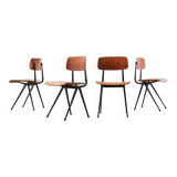 Friso Kramer Set of 4 Result chairs for Ahrend de Cirkel 1958