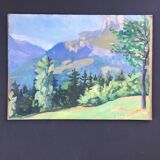 Ancient mountain canvas