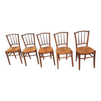 Chaises bistrot Paillees