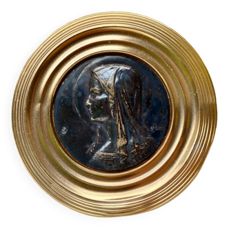 Small round religious frame