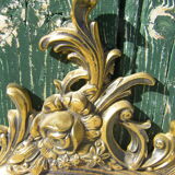 Miroir vintage en bronze doré