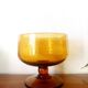 Large bubble glass centrepiece bowl Biot 25 cm