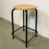 Vintage industrial italian stool, 1970s