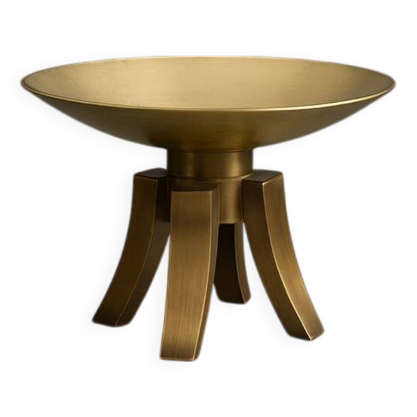 Bougeoir moderniste en bronze circa 1965 — Beyit