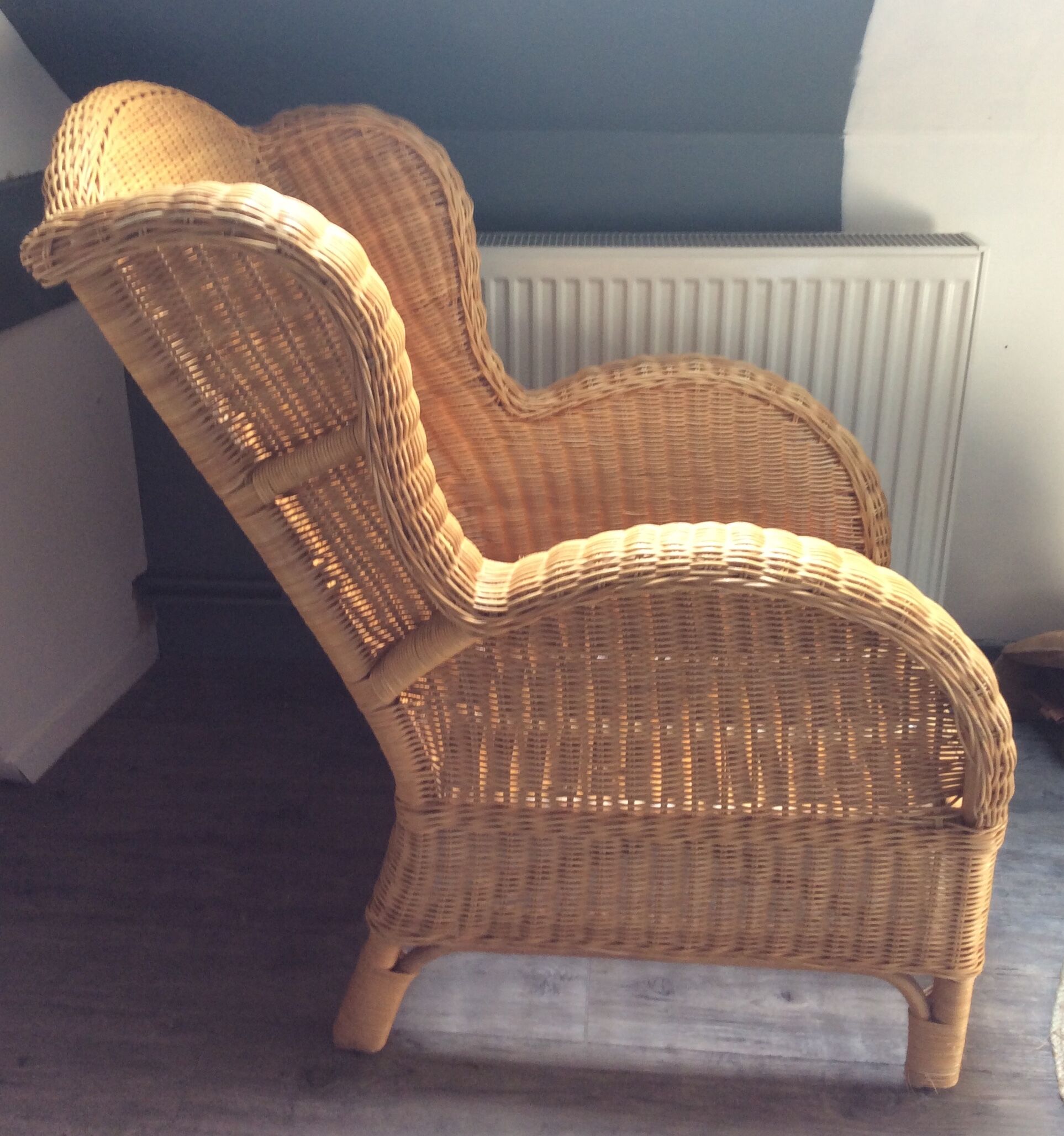 Fauteuil en rotin des années 60/70