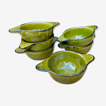Set of 6 ceramic bowls