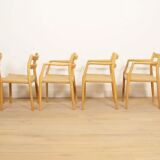 6 x dining chairs | Niels Otto Møller | Model 84 & 67 | Oak | Restored