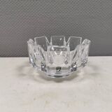 A crystal glass bowl, designed by Lars Hellsten for Orrefors Sweden 1980s