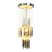 Lustre cascade chromé vintage, années 1970