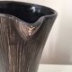 Vintage ceramic pitcher with wood effect, 1950s Vallauris?