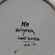 set of 4 Art Deco plates signed Louis Garin HB Quimper