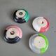 Set of 4 small individual ceramic ashtrays