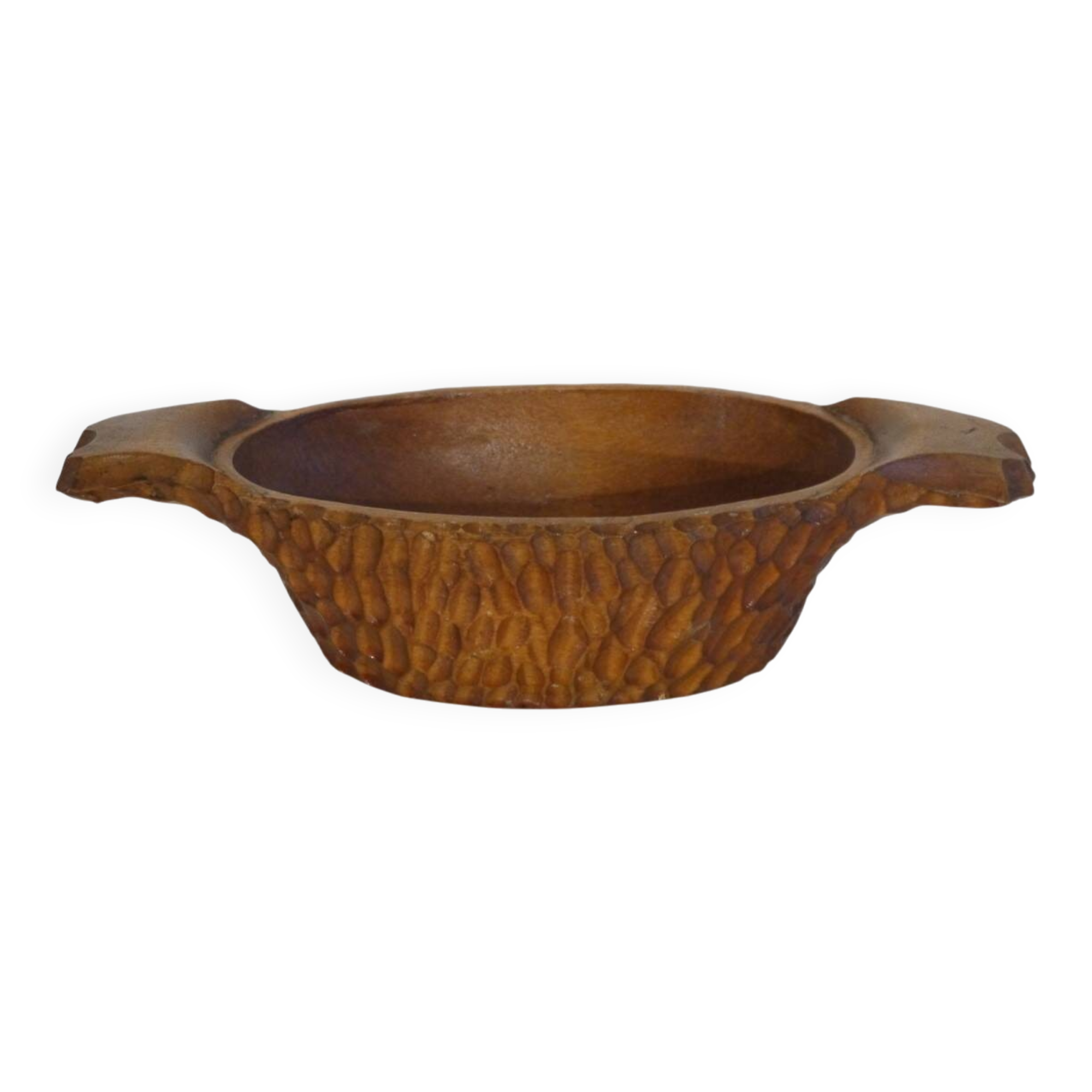 Gouged wooden pocket emptier