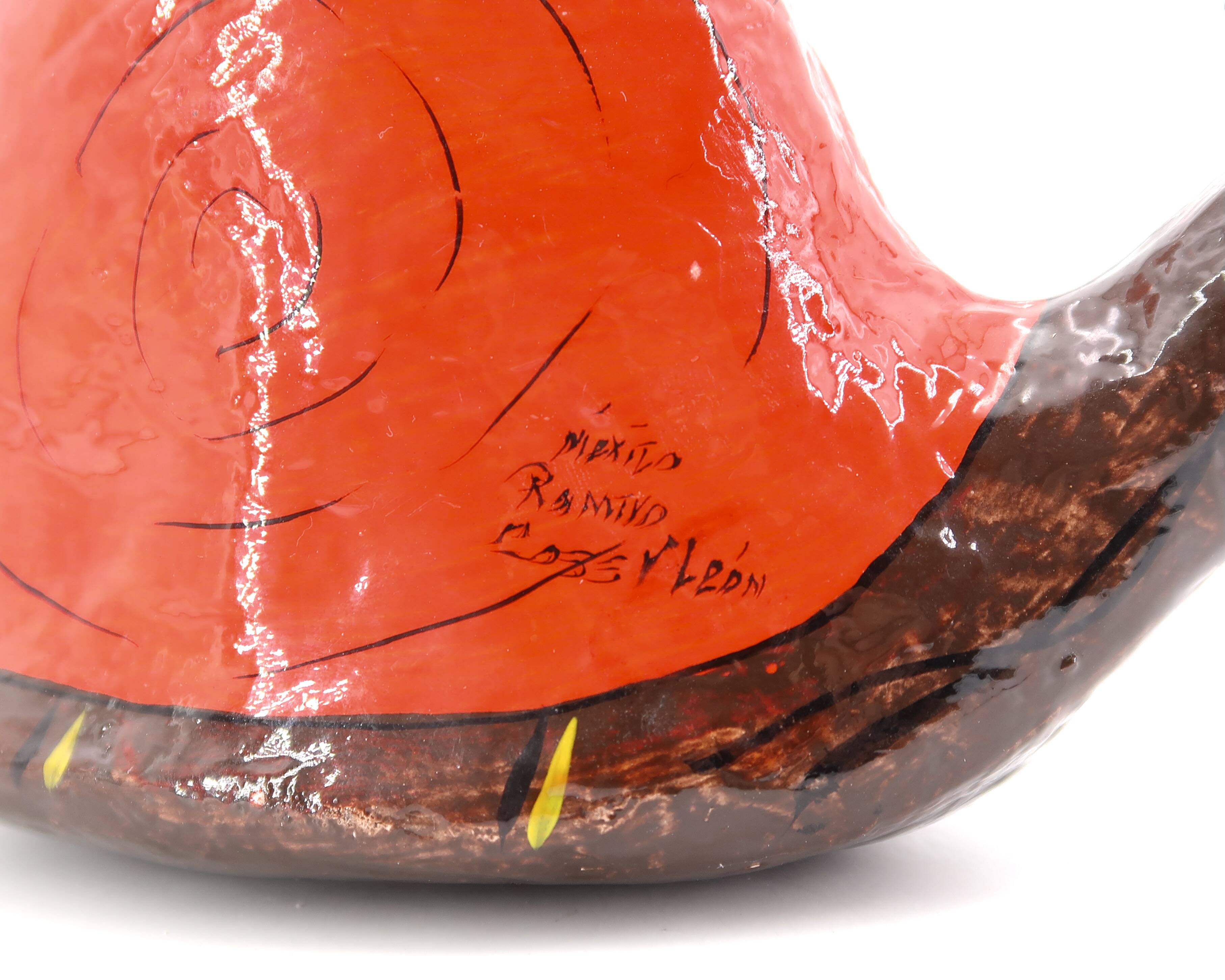 Mexican snail signed Ramino Cross y Leon, 1970s