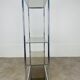 Shelf chrome and smoked glass 70s