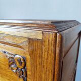 Art Deco oak chest of drawers