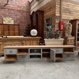 Ancien meuble de métier transformé en meuble télé