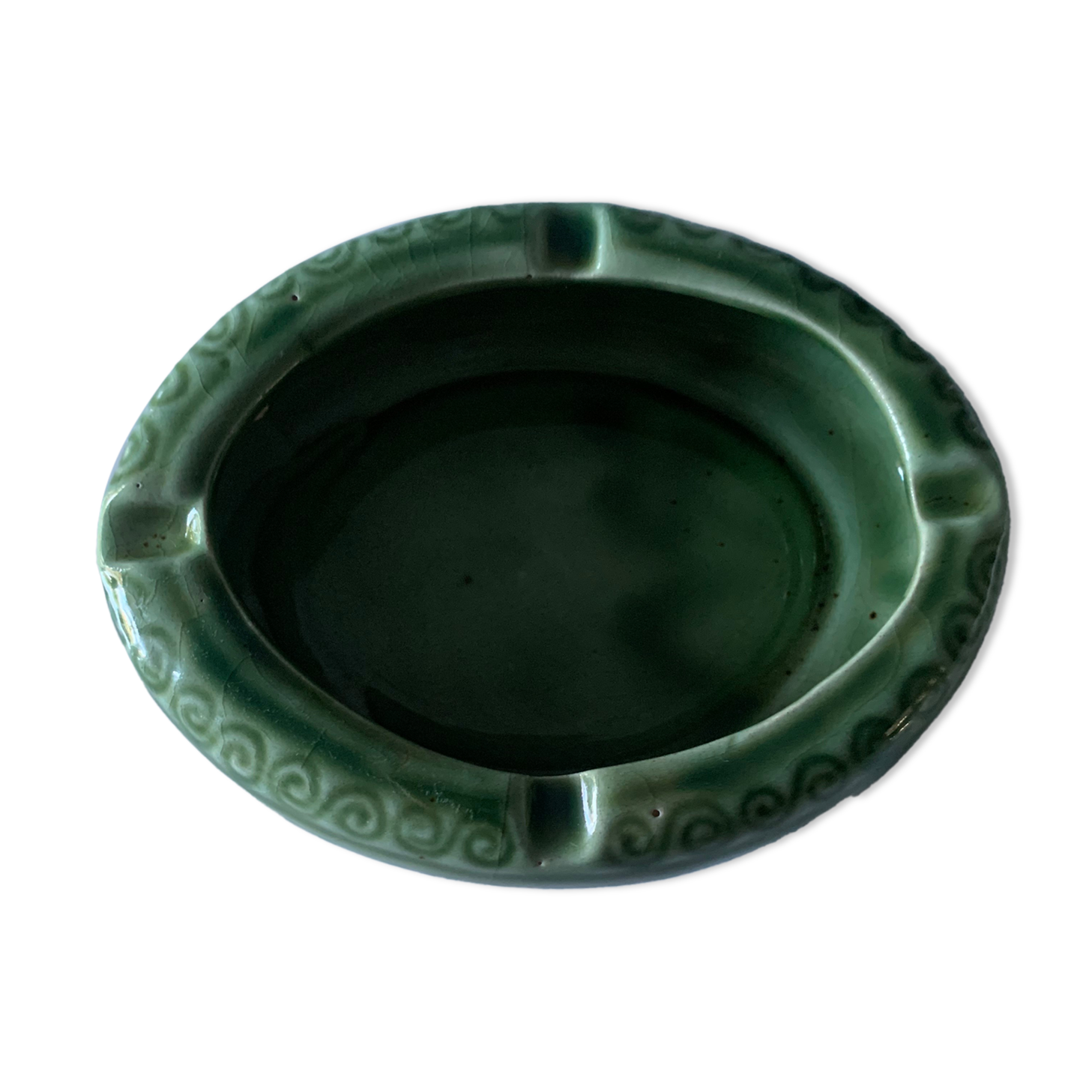 Cendrier arabesque vert