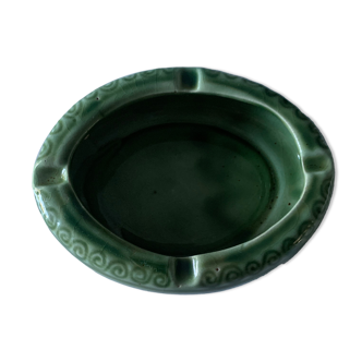 Green arabesque ashtray