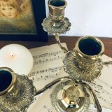 5-branch bronze chandelier