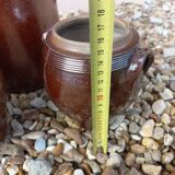Three stoneware pots